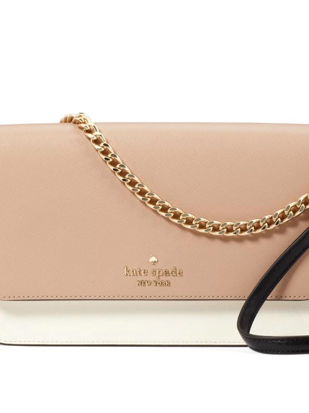 Kate Spade New York Two-Tone Pink & Cream Chain Shoulder Bag NWT